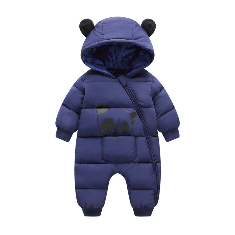Baby Winter Hooded Romper