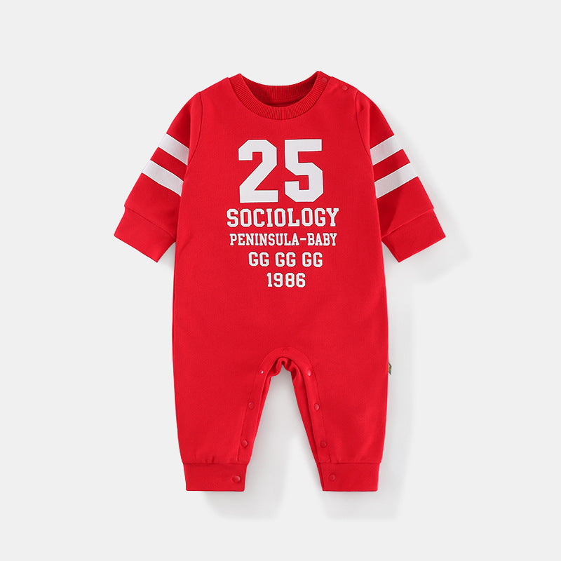 Baby Sports Style Long Sleeve Romper