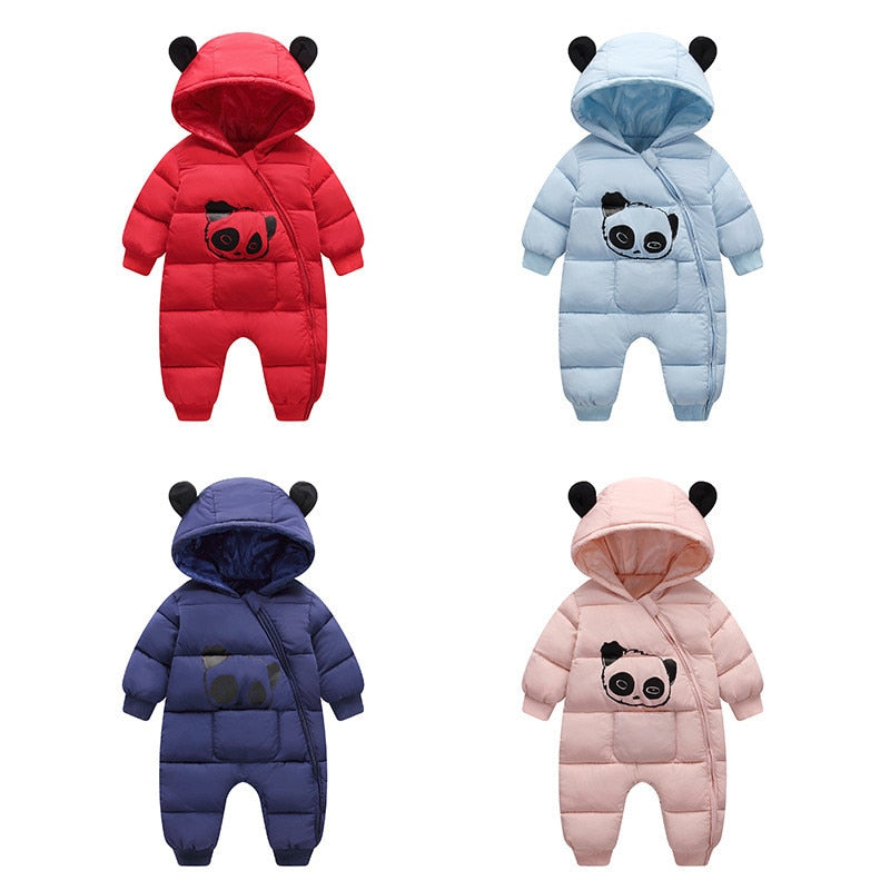 Baby Winter Hooded Romper