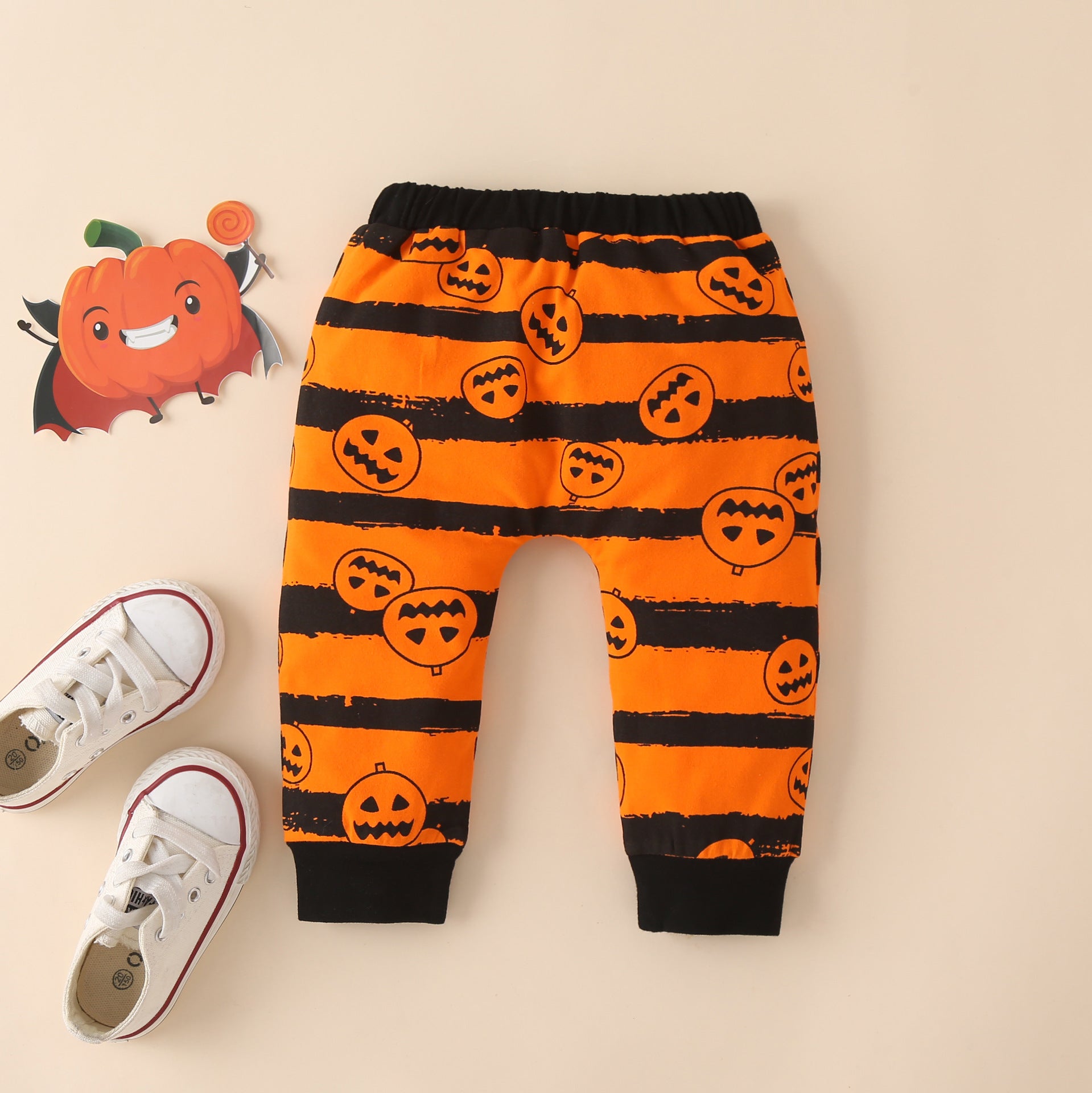 Halloween Baby Romper Three-Piece Set
