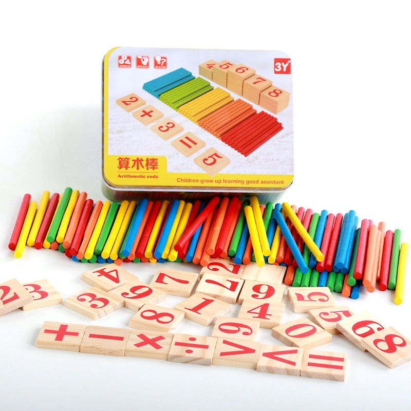 Wooden Arithmetic Counting Sticks