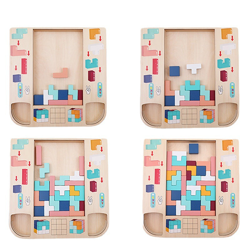 3-in-1 Wooden Puzzle Game