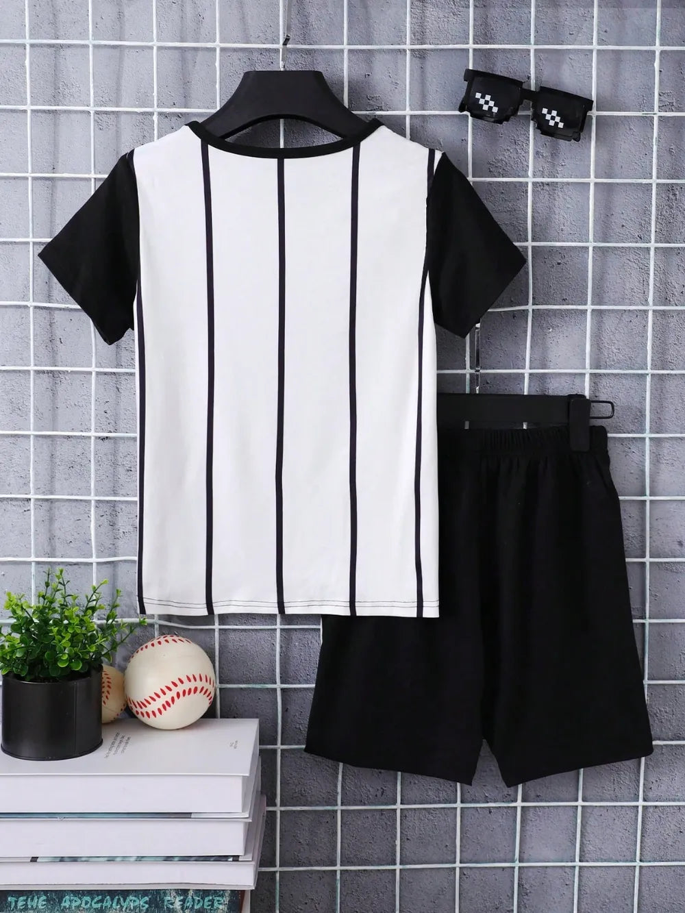Children’s Striped T-Shirt & Shorts Set