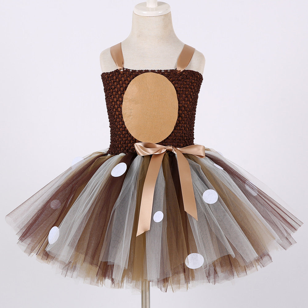 Deer Tutu Dress with Headband