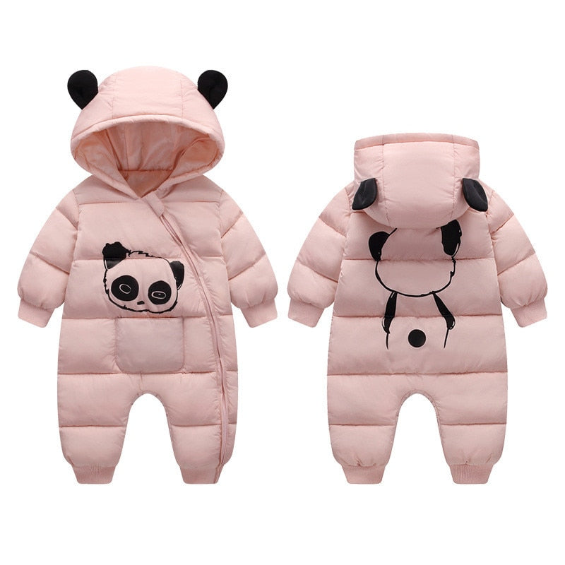 Baby Winter Hooded Romper