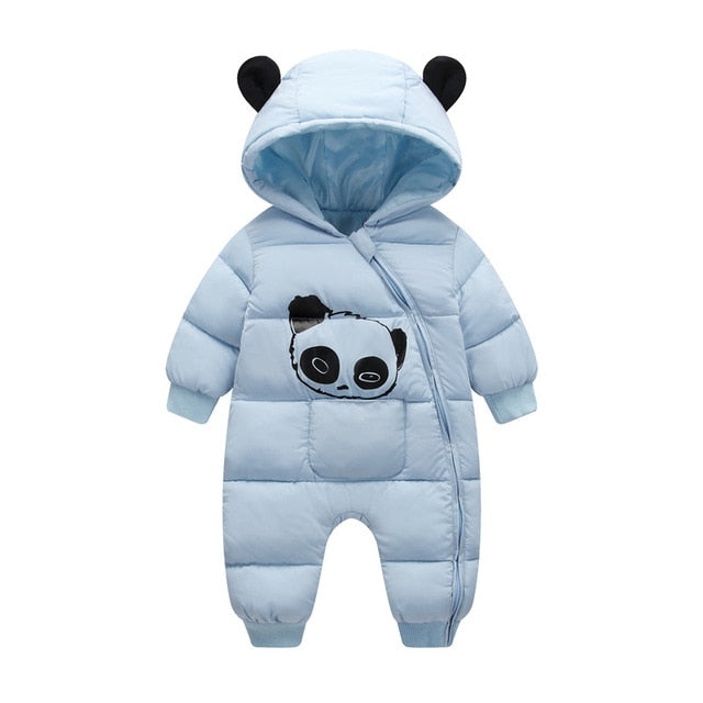 Baby Winter Hooded Romper