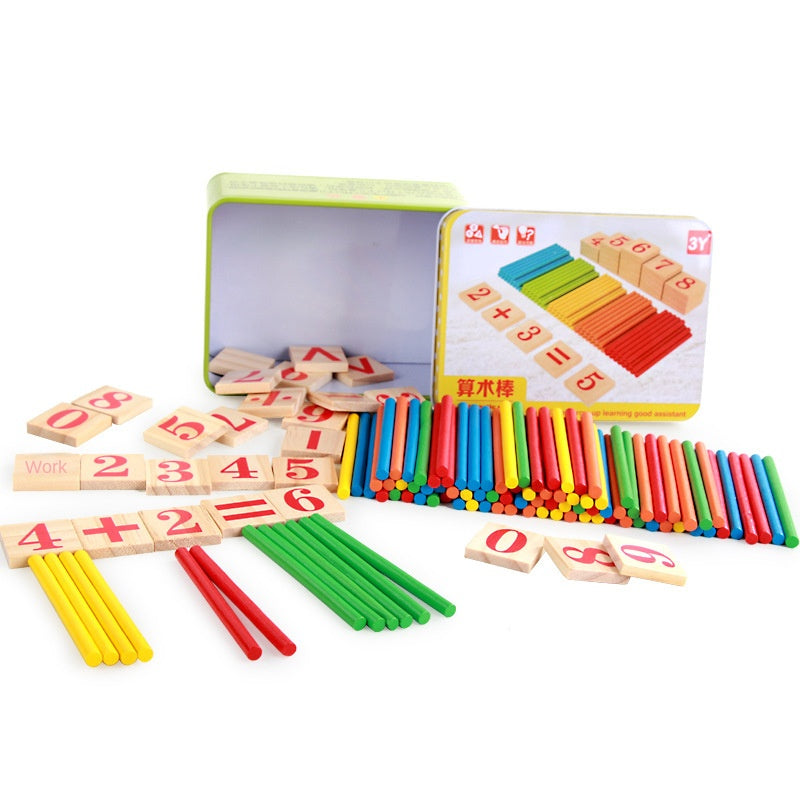 Wooden Arithmetic Counting Sticks