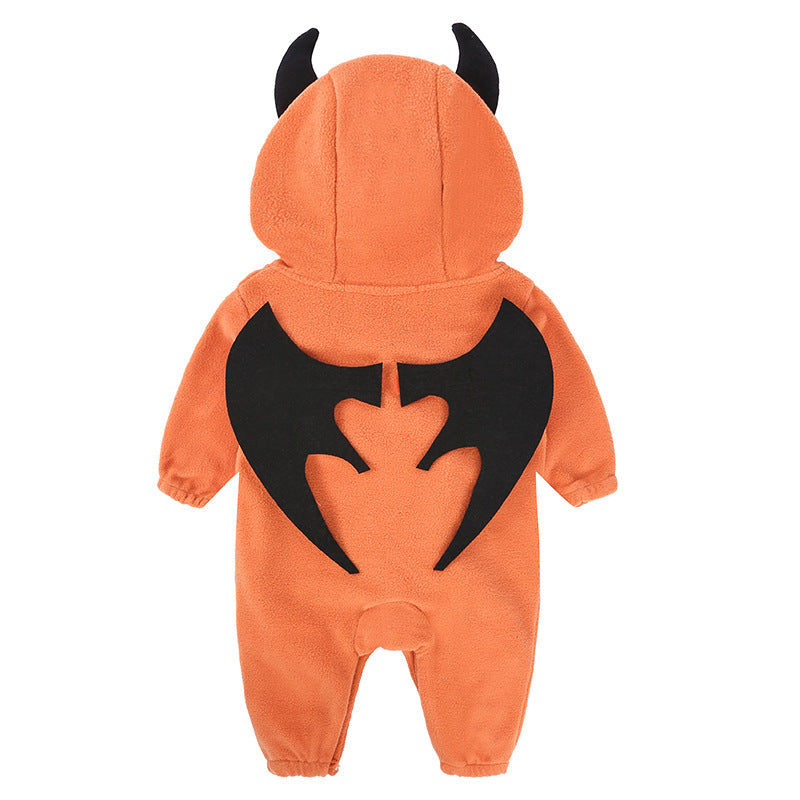 Baby Pumpkin Hooded Onesie