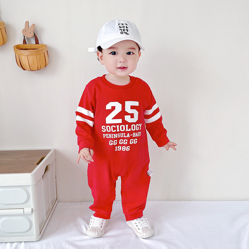 Baby Sports Style Long Sleeve Romper