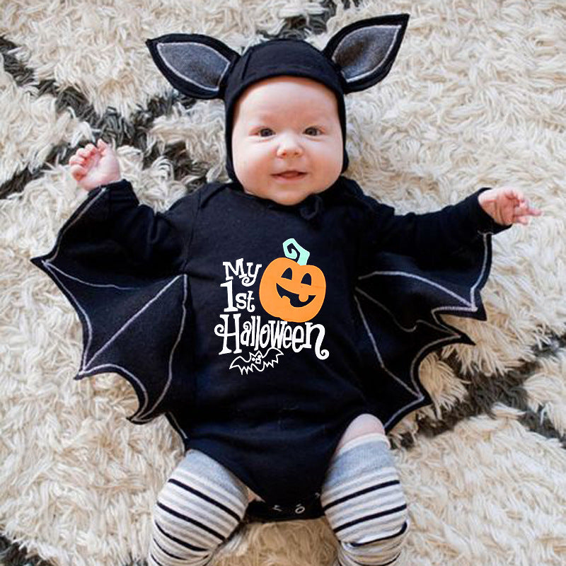 Halloween Baby Pumpkin Alphabet Jumpsuit