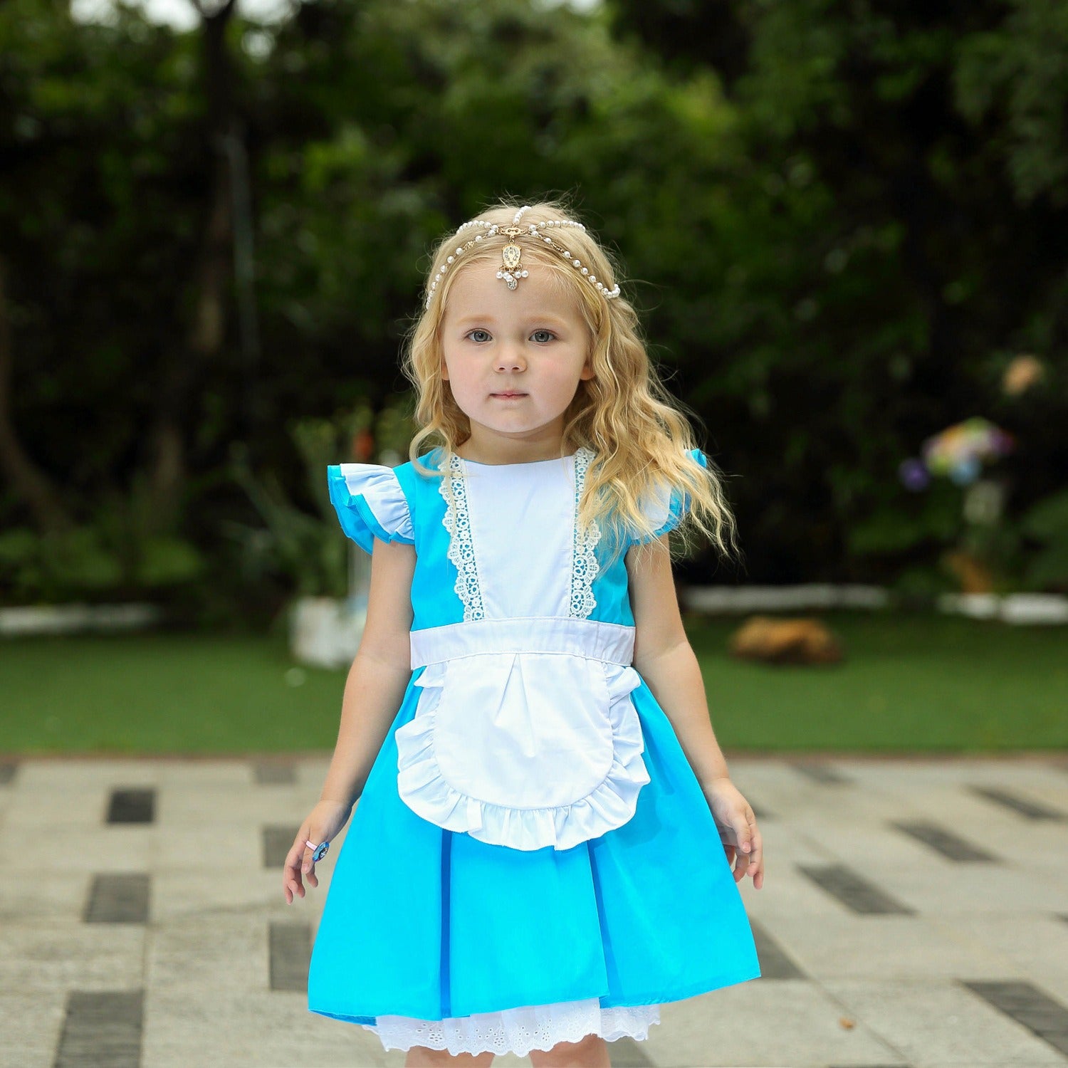Girl's Princess Alice Cotton Dress