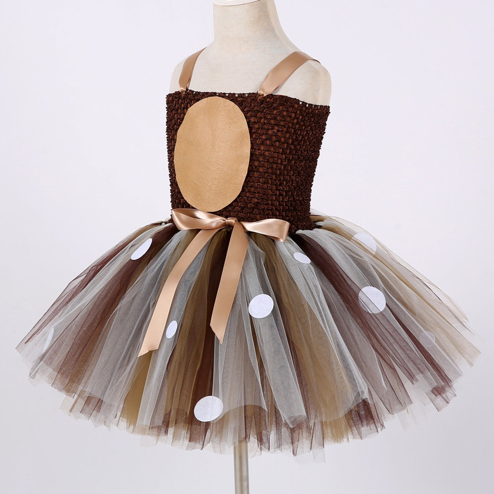 Deer Tutu Dress with Headband