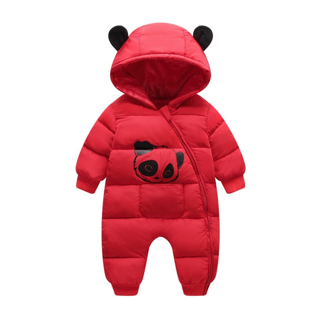 Baby Winter Hooded Romper
