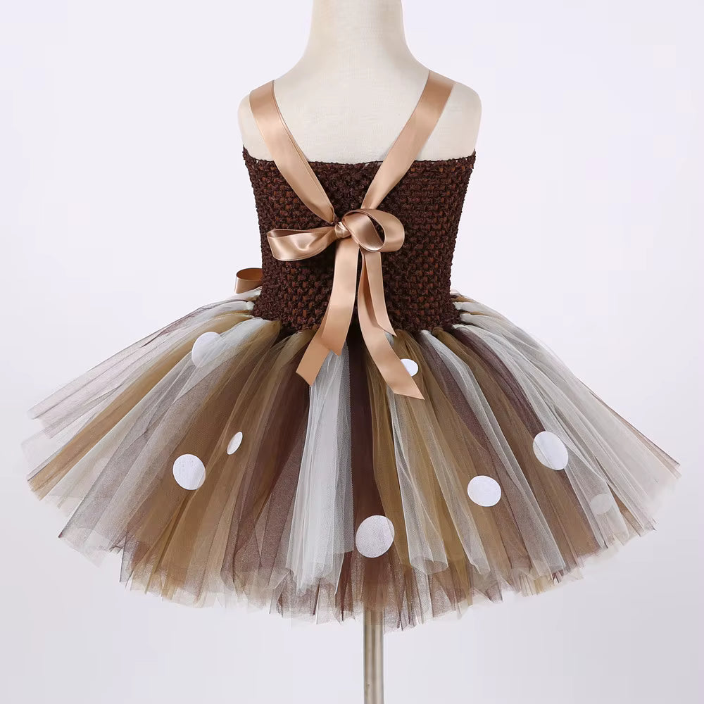 Deer Tutu Dress with Headband