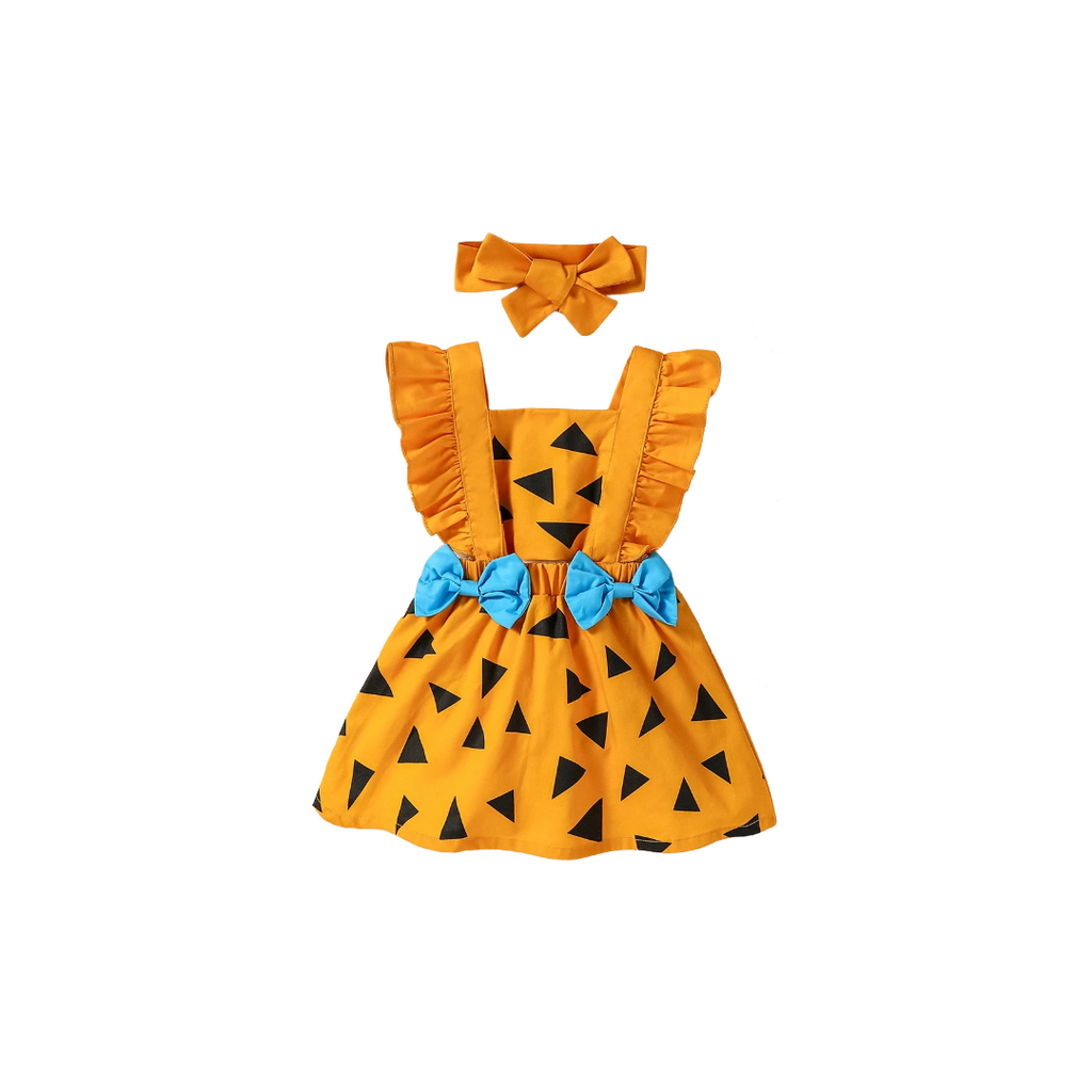Kids Yellow Strap Dress