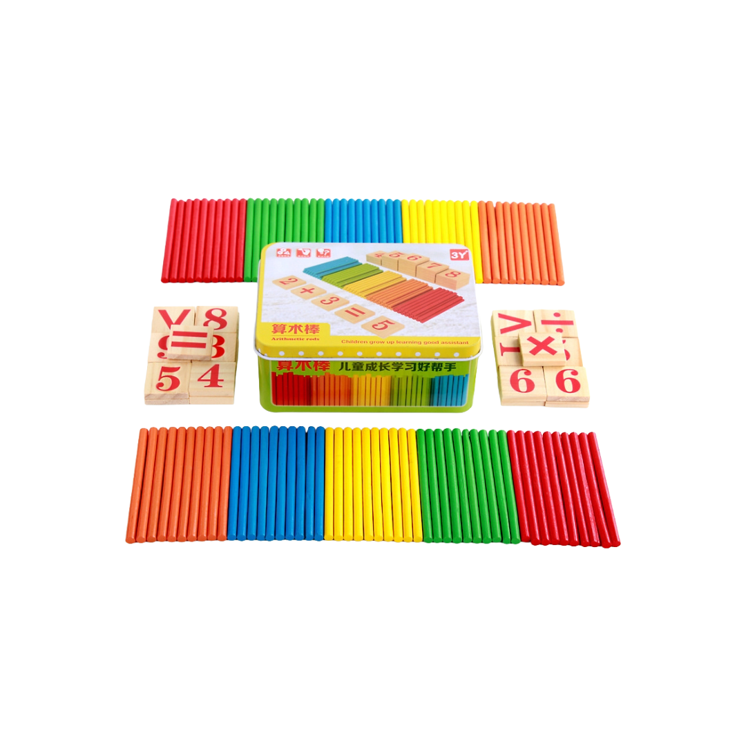 Wooden Arithmetic Counting Sticks