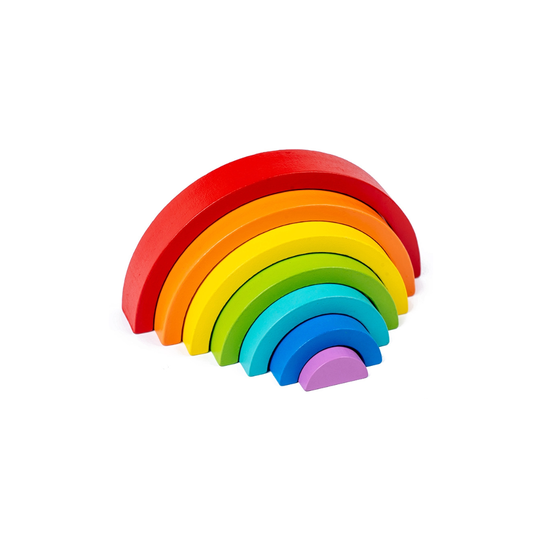 Wooden Rainbow Building Blocks