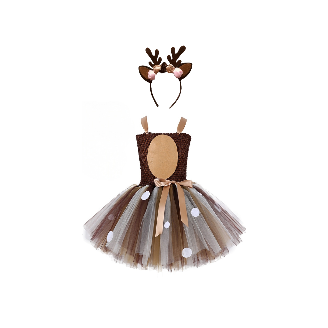 Deer Tutu Dress with Headband