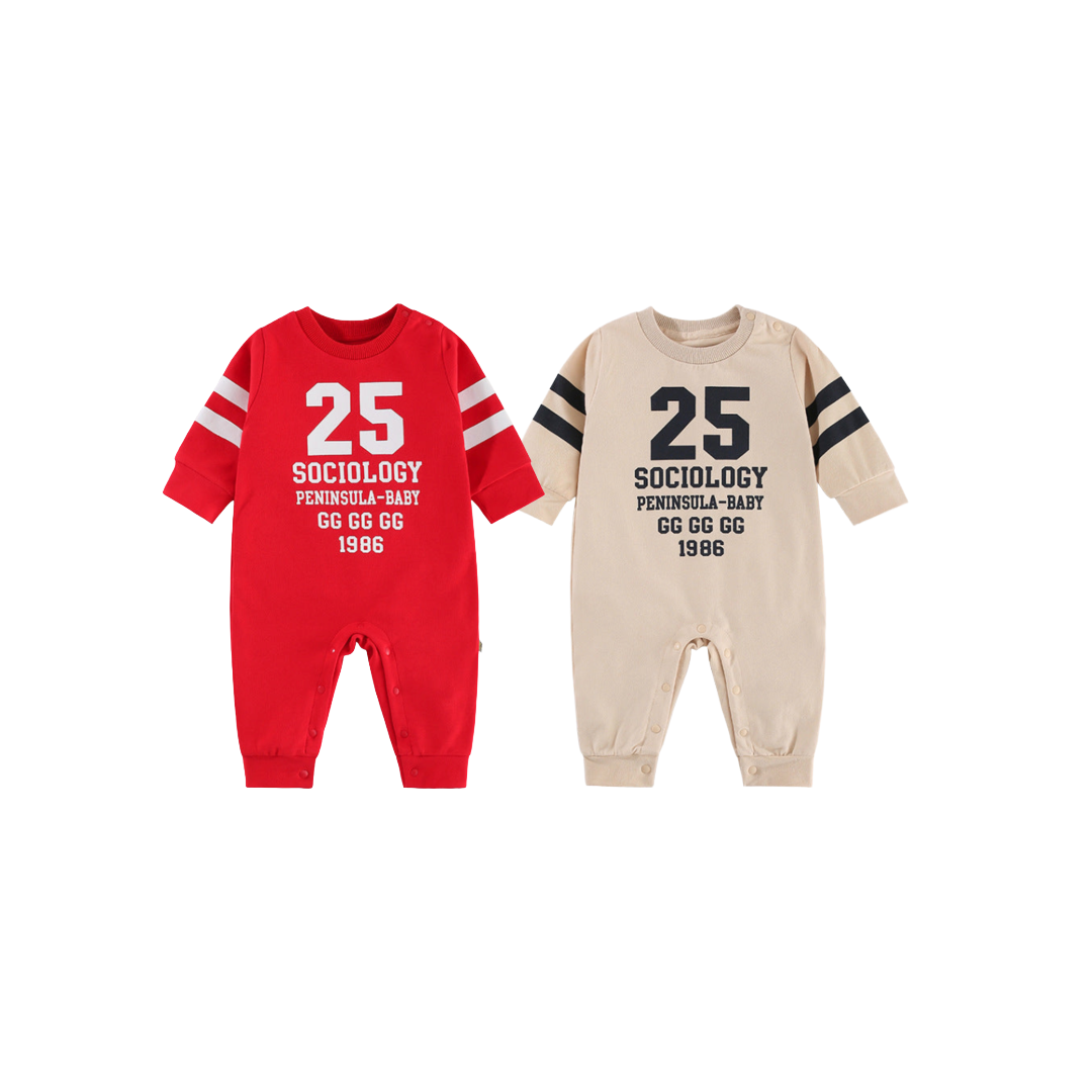 Baby Sports Style Long Sleeve Romper